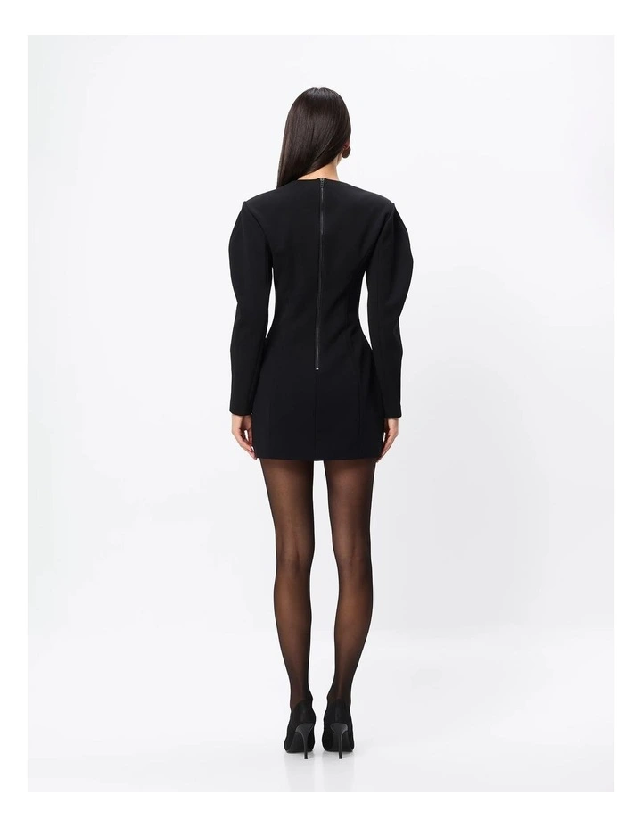 Momento Mini Dress in Black image 2