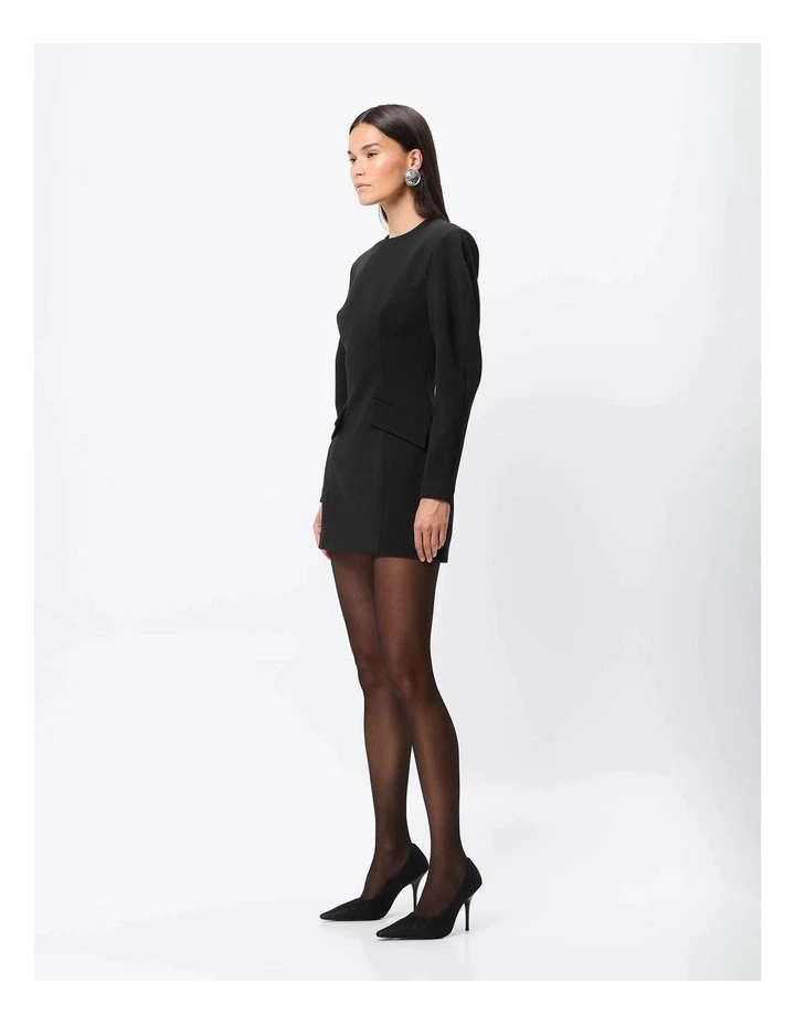 Momento Mini Dress in Black image 3