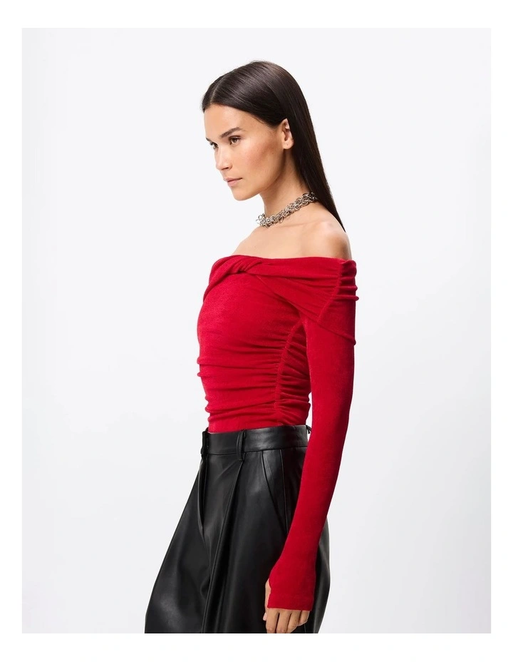 Olympia Top in Red image 3