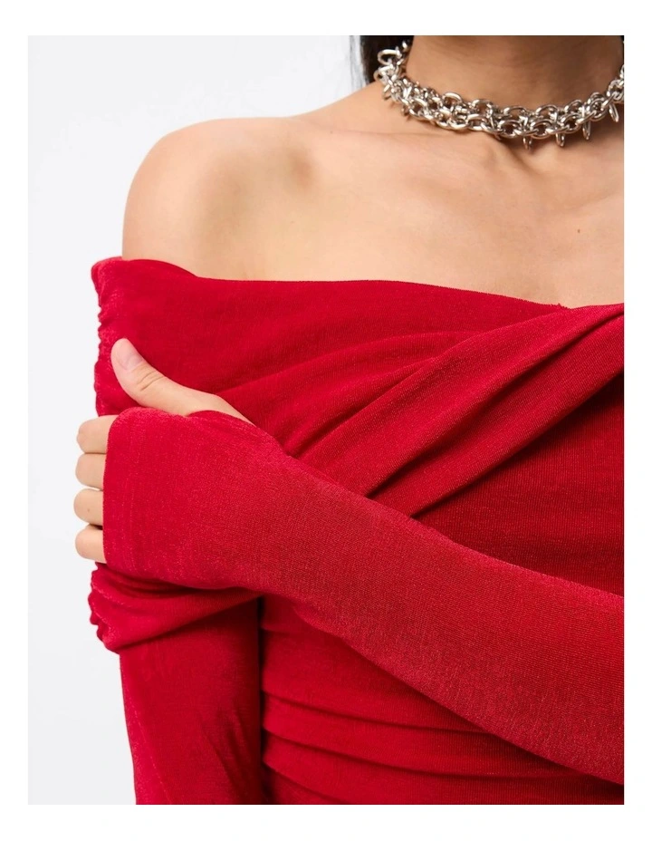 Olympia Top in Red image 4