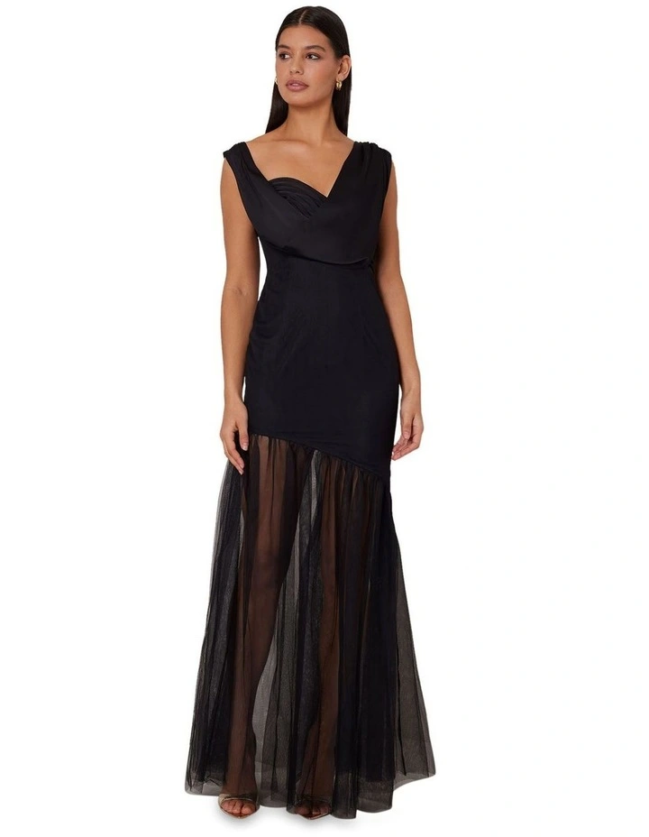 Emma Maxi Dress in Black image 1