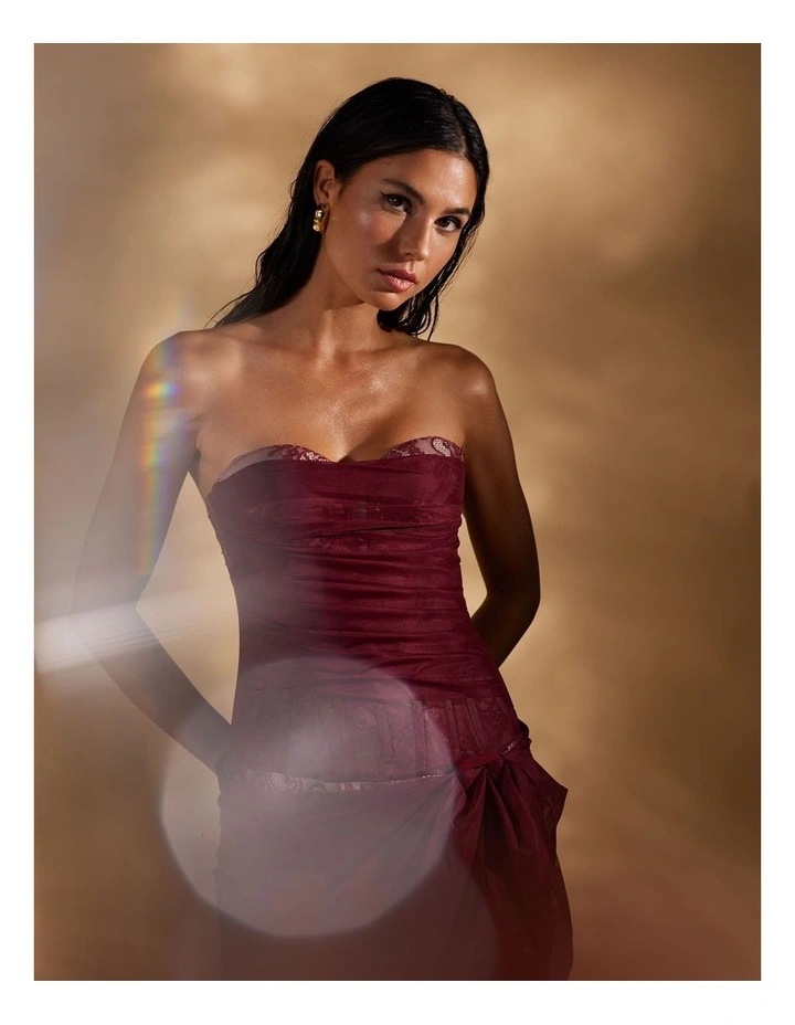 Reigan Dress in Red image 4