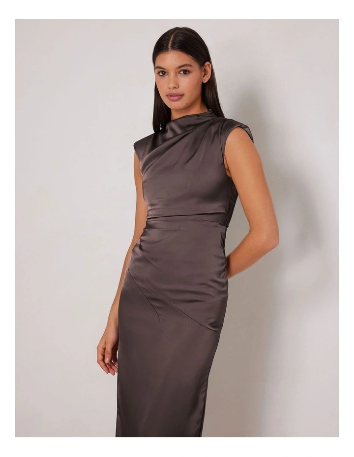 Amber Dress in Brown image 3