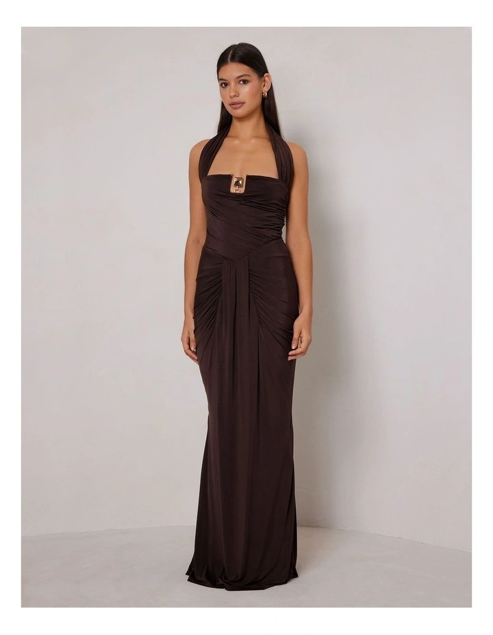 Heidi Gown in Brown image 1