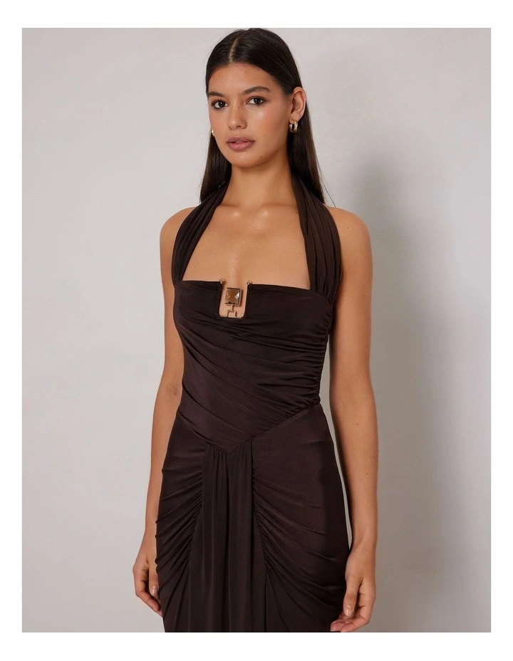 Heidi Gown in Brown image 3