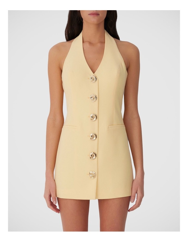 Irida Vest Dress in Yellow image 1