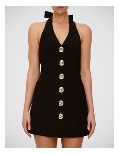 Irida Vest Dress in Black