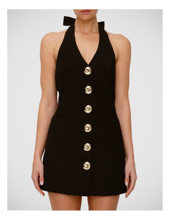 Irida Vest Dress in Black image 1