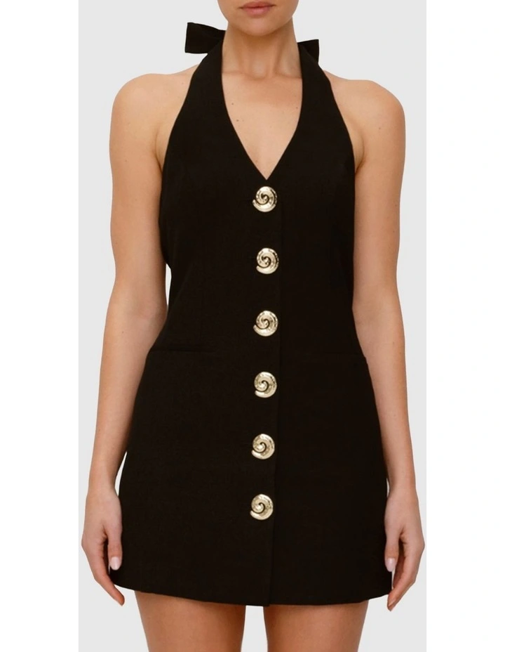 Irida Vest Dress in Black image 1