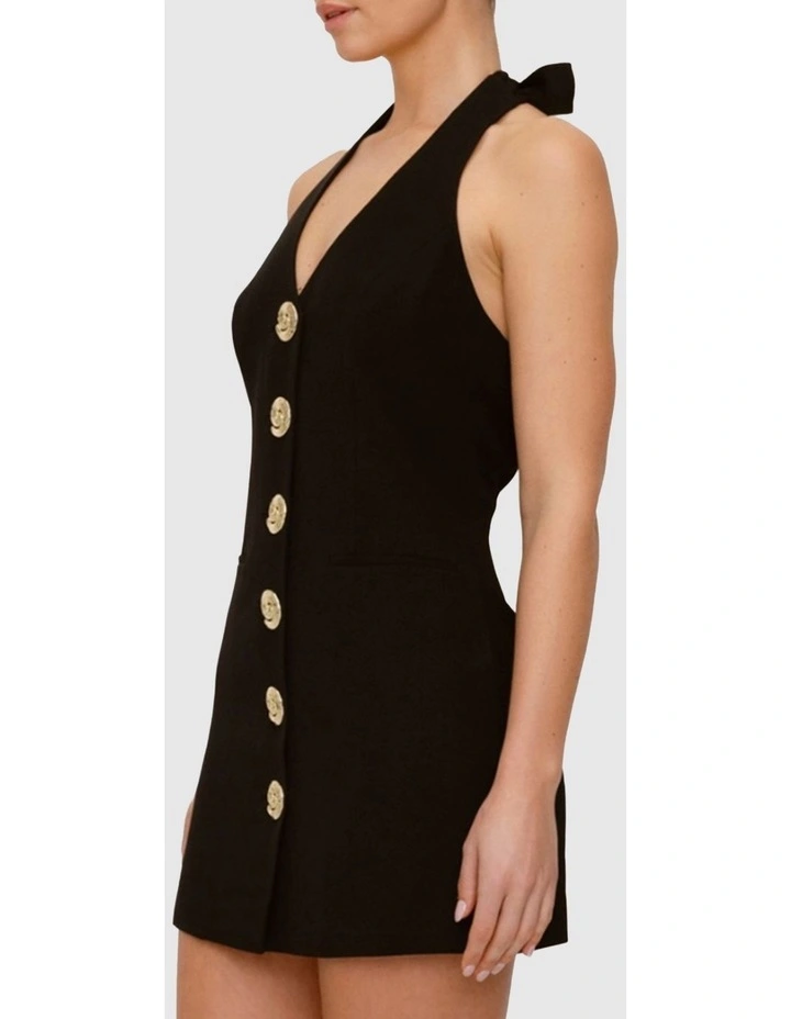 Irida Vest Dress in Black image 4