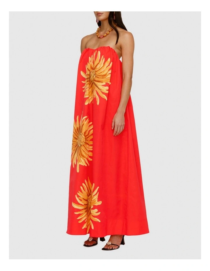 Verona Maxi Dress in Red image 3