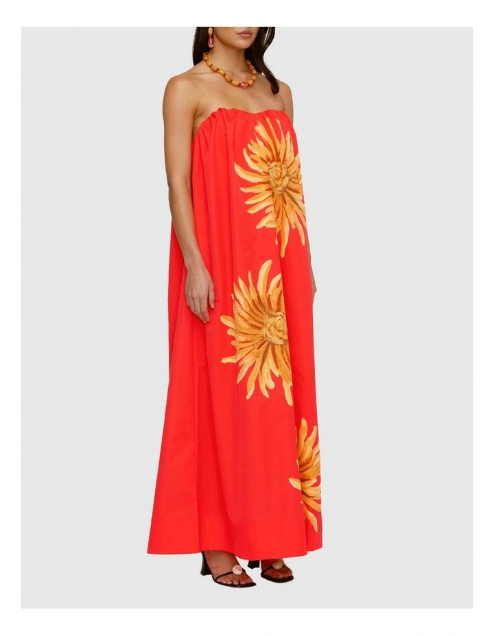 Verona Maxi Dress in Red image 4