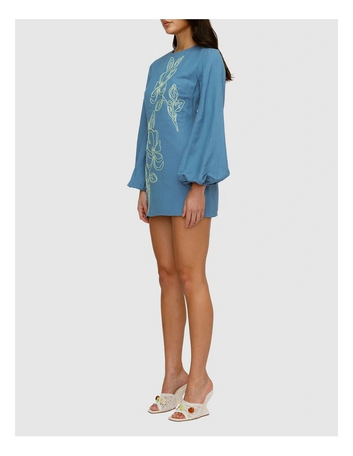 Mirabelle Mini Dress in Blue image 4