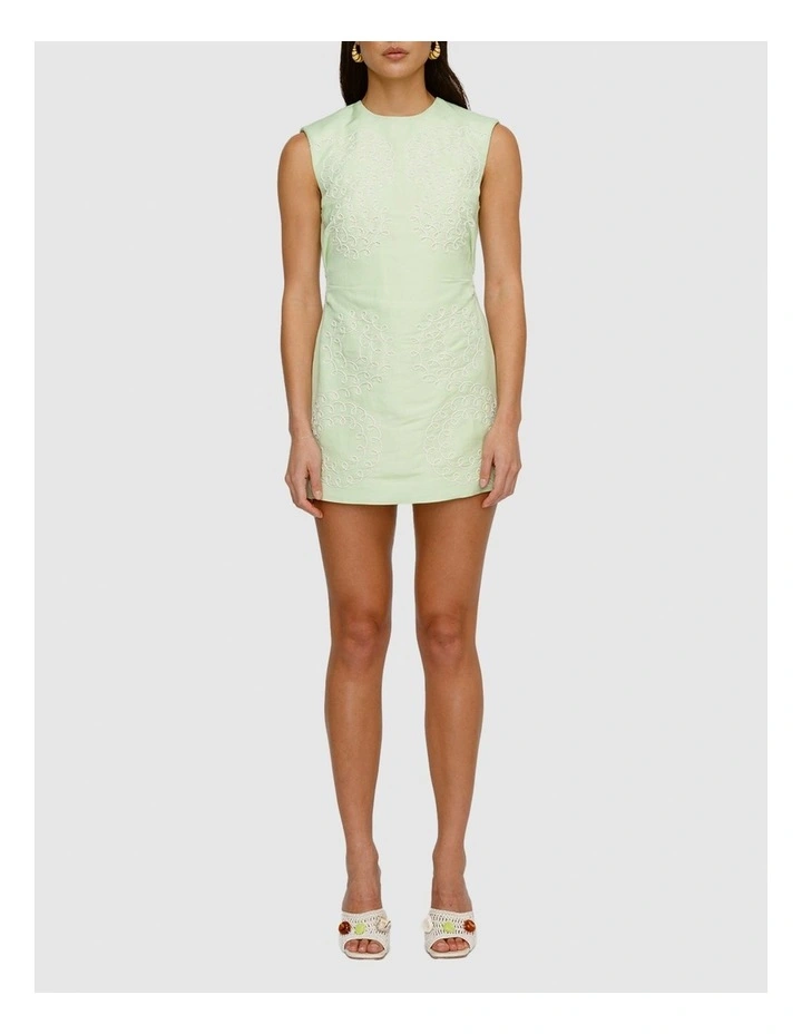 Parco Mini Dress in Green image 1
