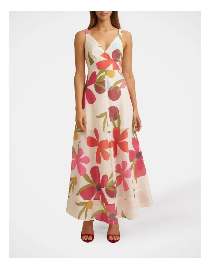 Tropicana Maxi Dress in Cream image 1