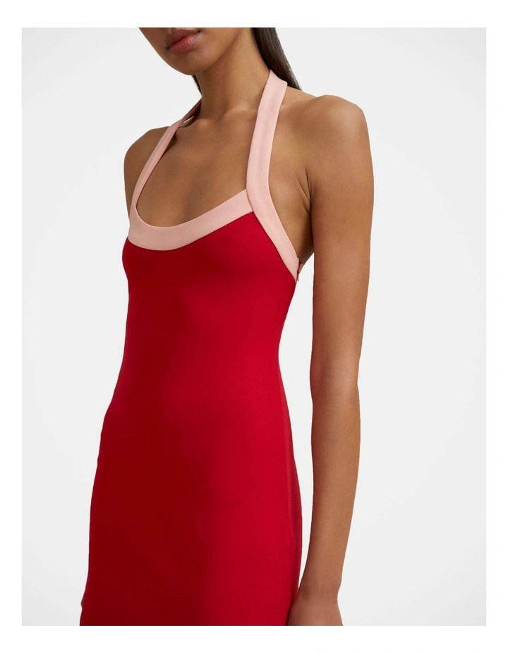 Colette Halter Mini Dress in Red image 6