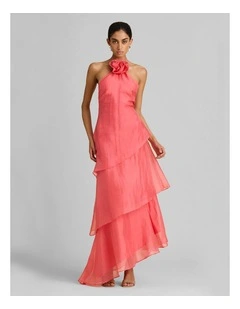 Aria Dress in Coral