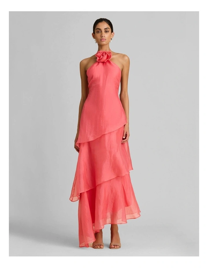 Aria Dress in Coral image 3
