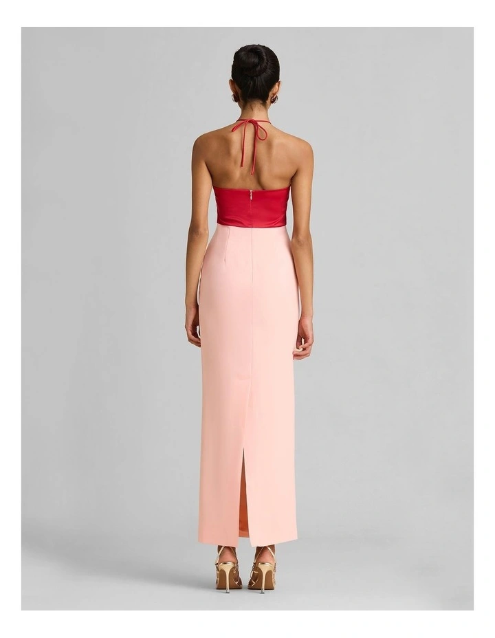 Siena Spliced Dress in Pink image 2