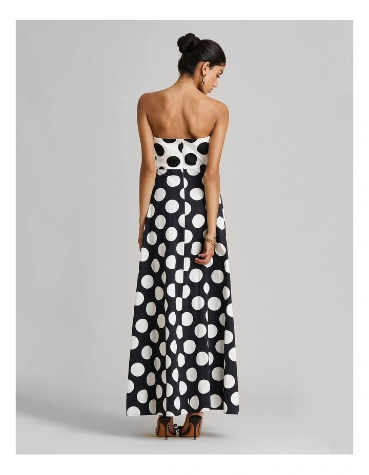 Milano Gown in Black/White image 2