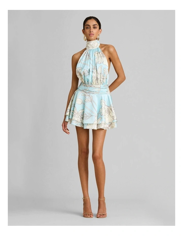 Isabeli Mini Dress in Blue image 1