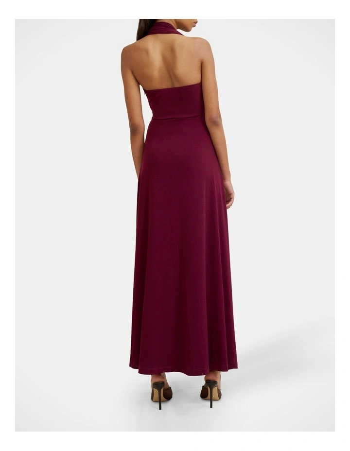 Carmen Halter Ankle Dress in Red image 2