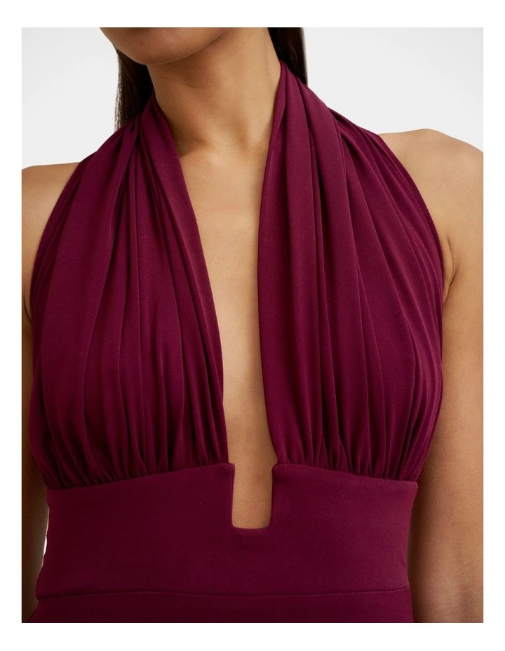 Carmen Halter Ankle Dress in Red image 5