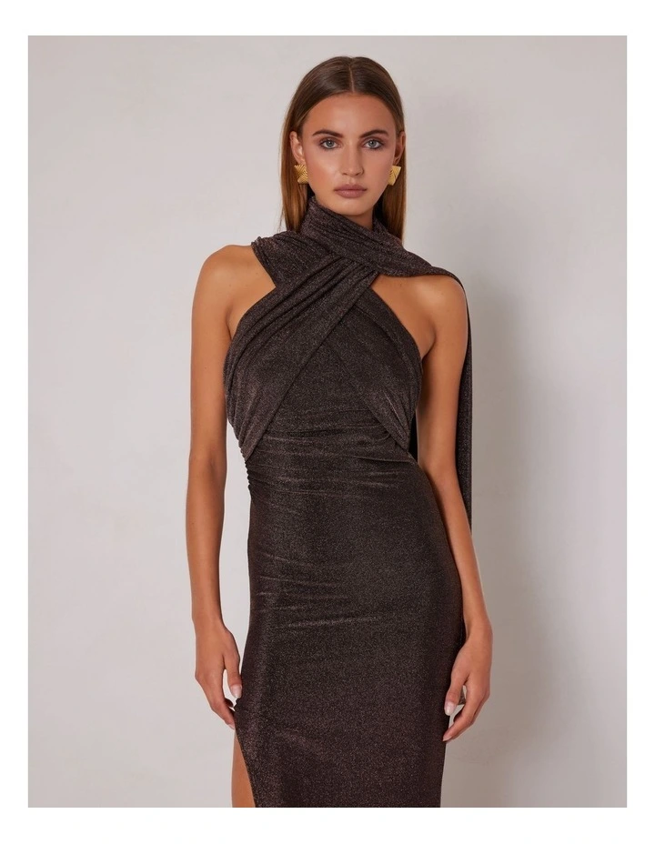 Tara Dress in Brown image 3