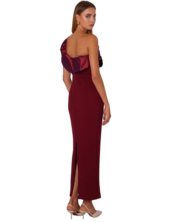 Naomi Maxi Dress in Wine image 2