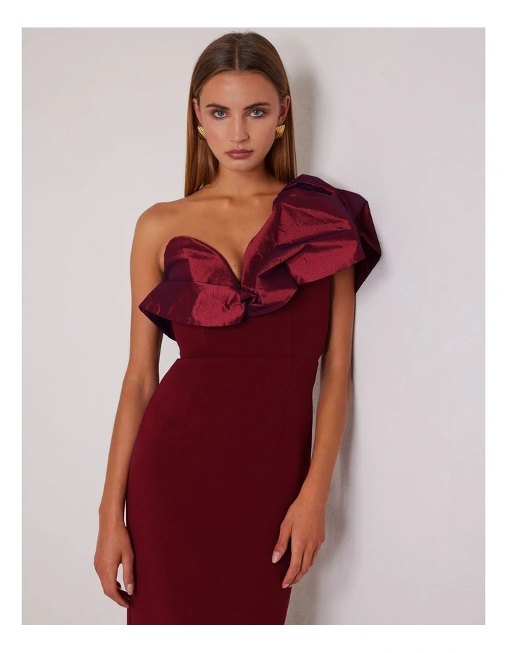 Naomi Maxi Dress in Wine image 3