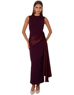 Dylan Maxi Dress in Plum