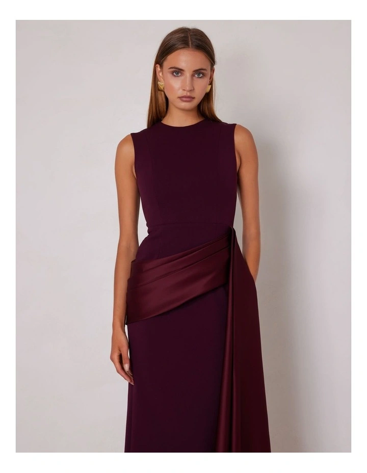 Dylan Maxi Dress in Plum image 3
