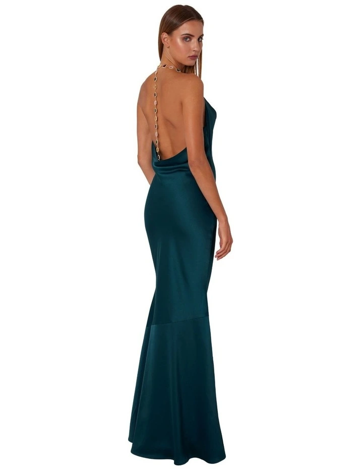 Abby Maxi Dress in Emerald Green image 2