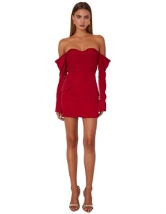 Chaya Dress in Red