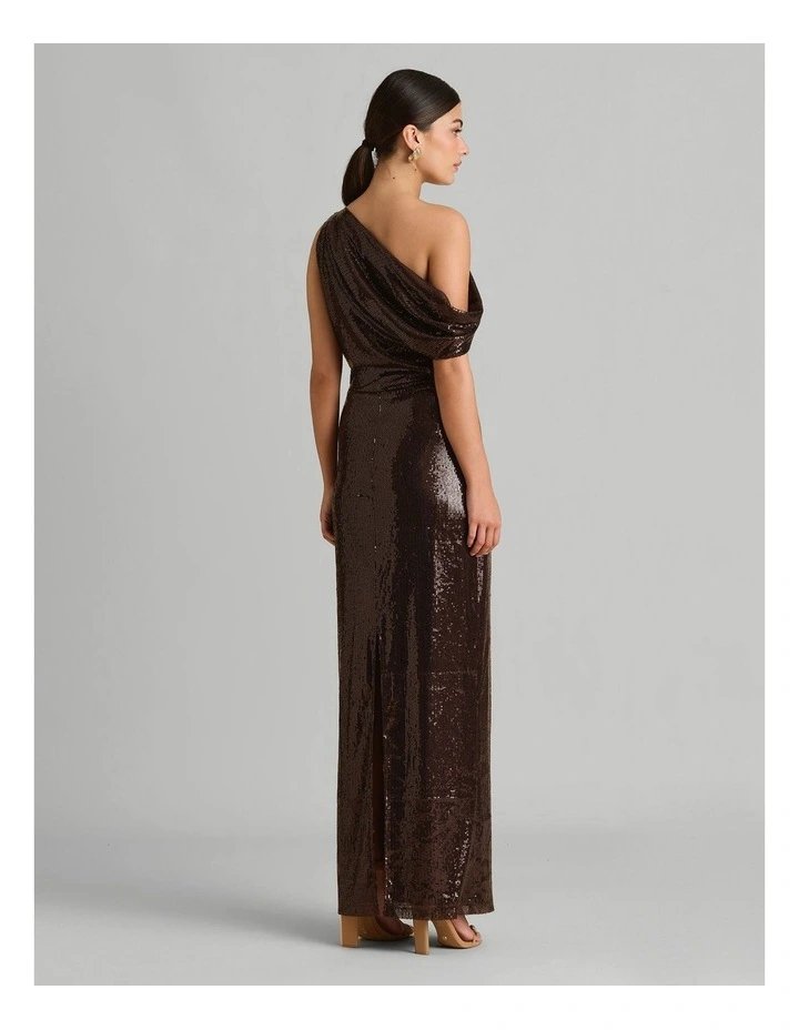 Layan Gown in Brown image 2