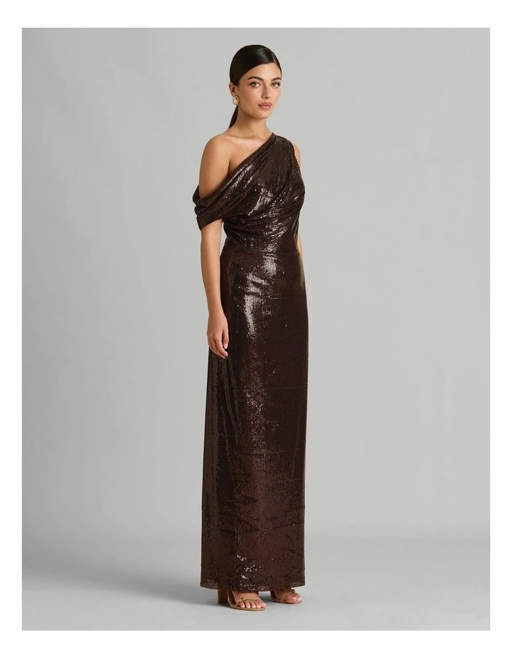 Layan Gown in Brown image 3