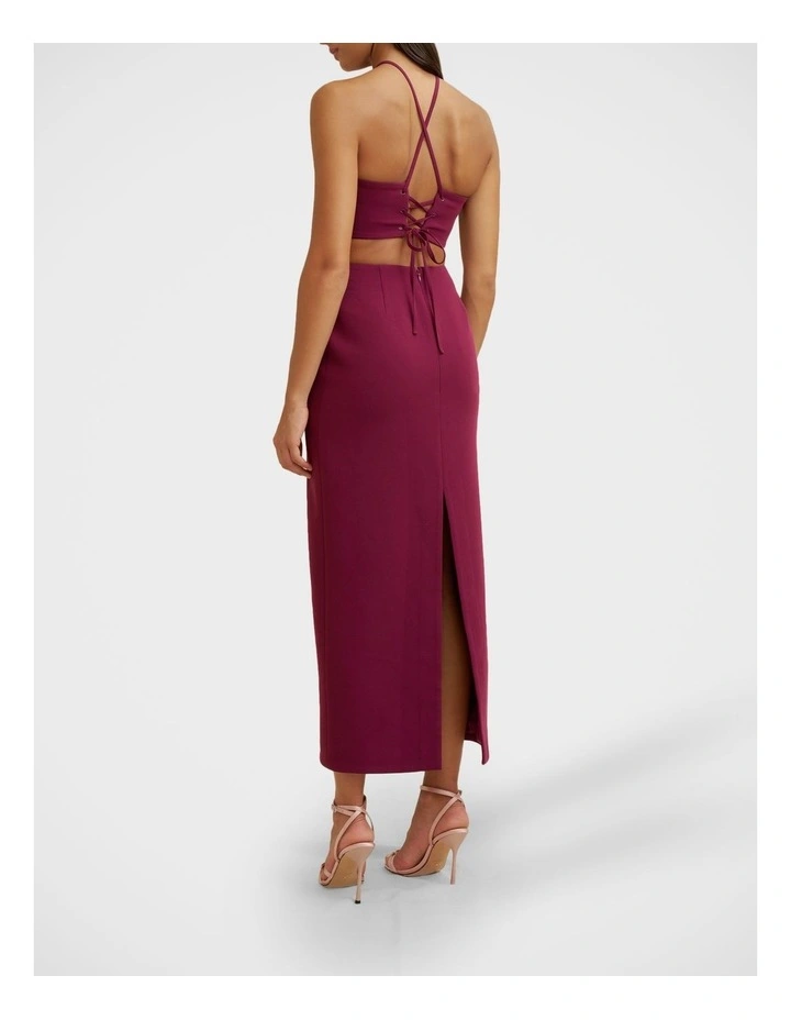 Diamond Halter Midi Dress image 2
