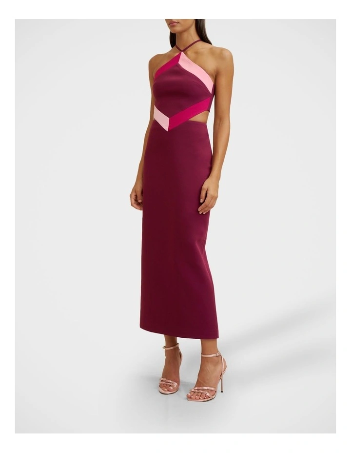 Diamond Halter Midi Dress image 3