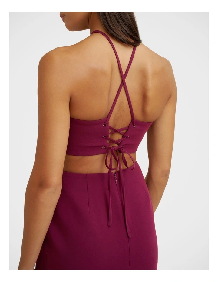 Diamond Halter Midi Dress image 6