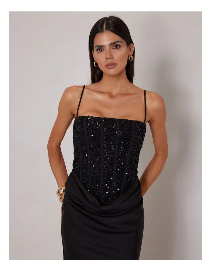 Catherine Dress in Black image 3