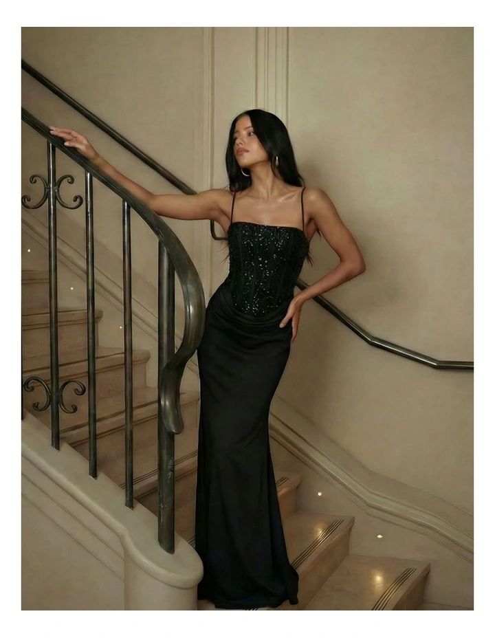 Catherine Dress in Black image 4