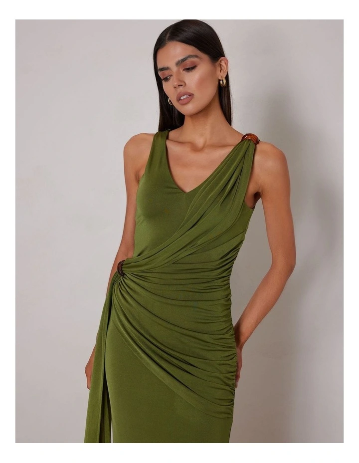 Kenji Dress in Olive image 3