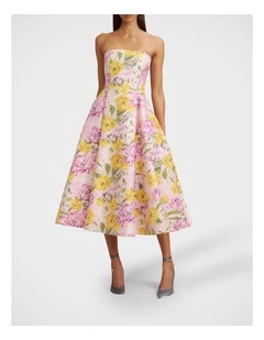 Christina Panel Strapless Dress