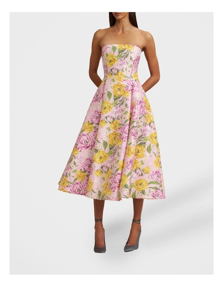 Christina Panel Strapless Dress image 5