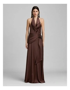 Rozalia Dress in Brown