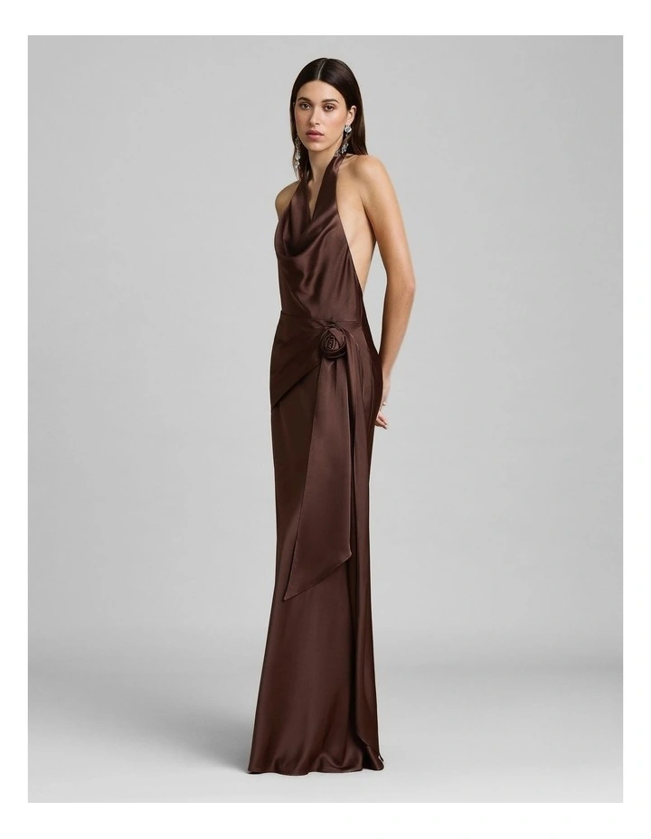 Rozalia Dress in Brown image 3