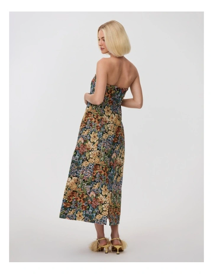 Harper Dress in Jacquard Floral image 2