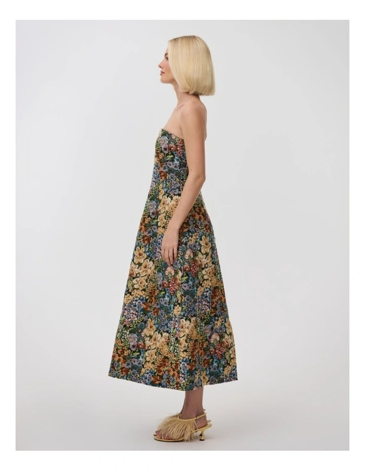 Harper Dress in Jacquard Floral image 3