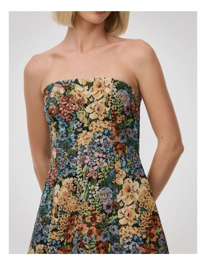Harper Dress in Jacquard Floral image 4