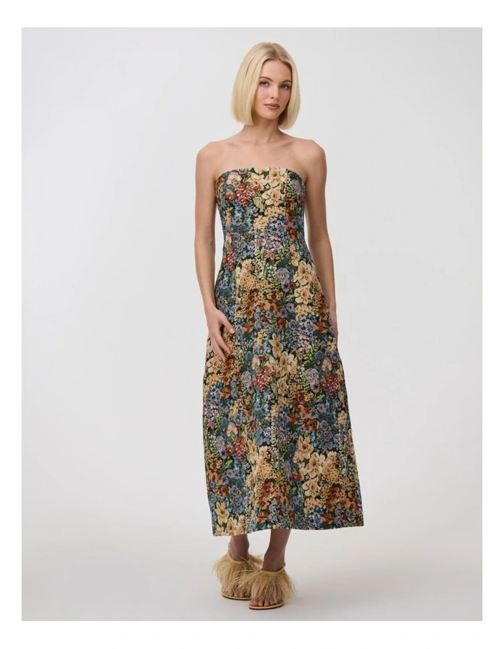 Harper Dress in Jacquard Floral image 6